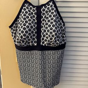 Lands End tankini top 22L NWOT